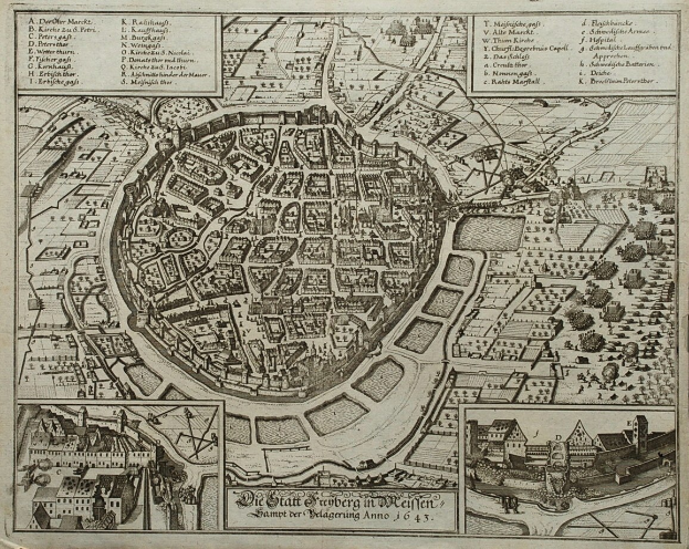 Schwarz-weißes Vintage-Karte von Berlin, Deutschland, zeigt Gebäude, Bäume und Text.