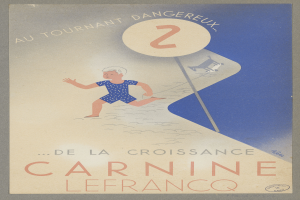 Eine Person in einem leuchtend gelben Kleid lächelt breit in der Mitte eines Faschingsplakats, umgeben von der fettgedruckten, schwarzen Schrift "Fasching".